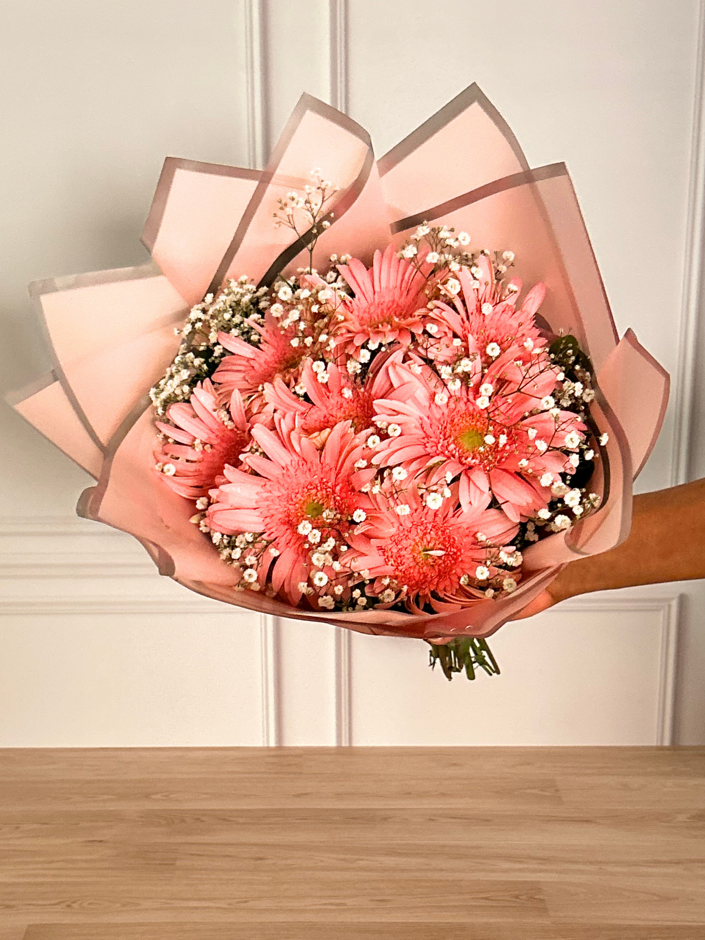 Ramo de Gerberas Rosas Claritas